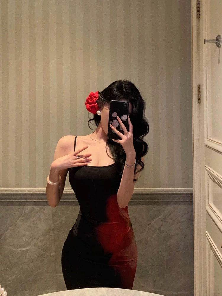 Pretty Sheath Spaghetti Straps Black Long Prom Dresses Birthday Outfits Evening Gown