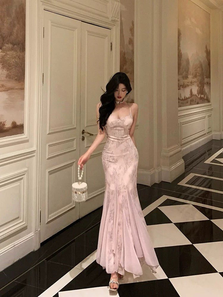 Stunning Mermaid Spaghetti Straps Lace Date Night Dress Prom Dresses Birthday Outfit