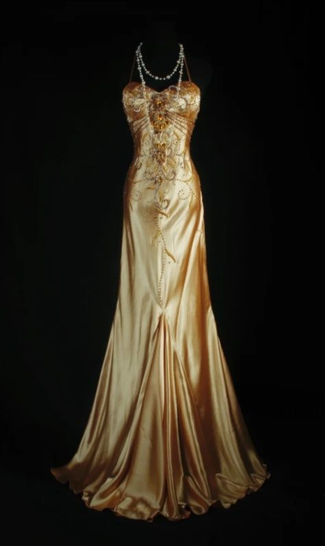 Fashion Halter Gold Satin Beaded Mermaid Long Party Dress Evening Dress