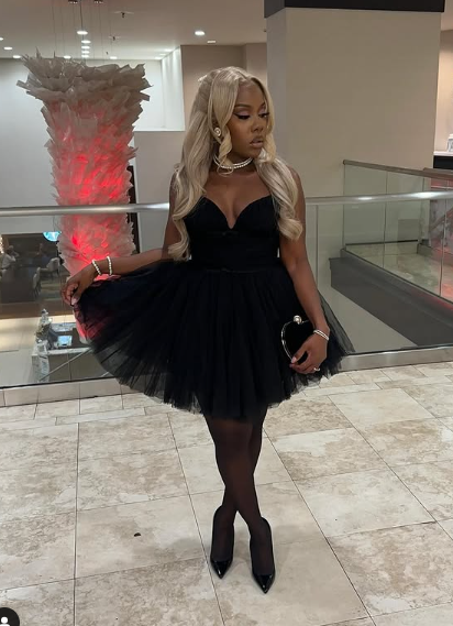 Simple Black Tulle A Line Homecoming Dress Cocktail Dress