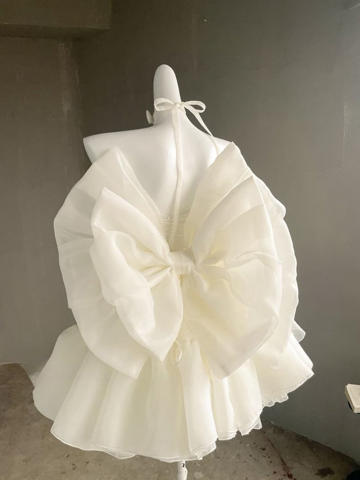 Sweet Princess Yellow Organza Birthday Dress Short Party Dress With Bow
