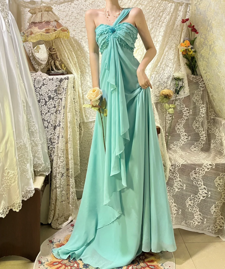 Glamorous Strapless Light Pink Satin Embroidered Flowers Mermaid Long Party Dress Formal Wedding Guest Dress With Beaded