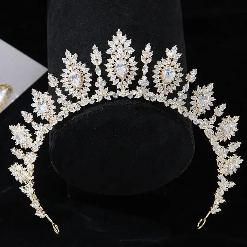 Wedding Hair Accessories AAA Zircon Tiaras and Crowns CZ Zirconia Diadem For Bride Women Princess Queen Headband Bridal Jewelry a
