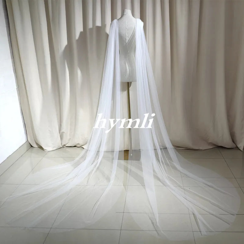 Detachable Wine Red Tulle Bridal Wings , Beach Bridal Cape Veil , Shoulder Wing, Minimalist Wedding Cape White