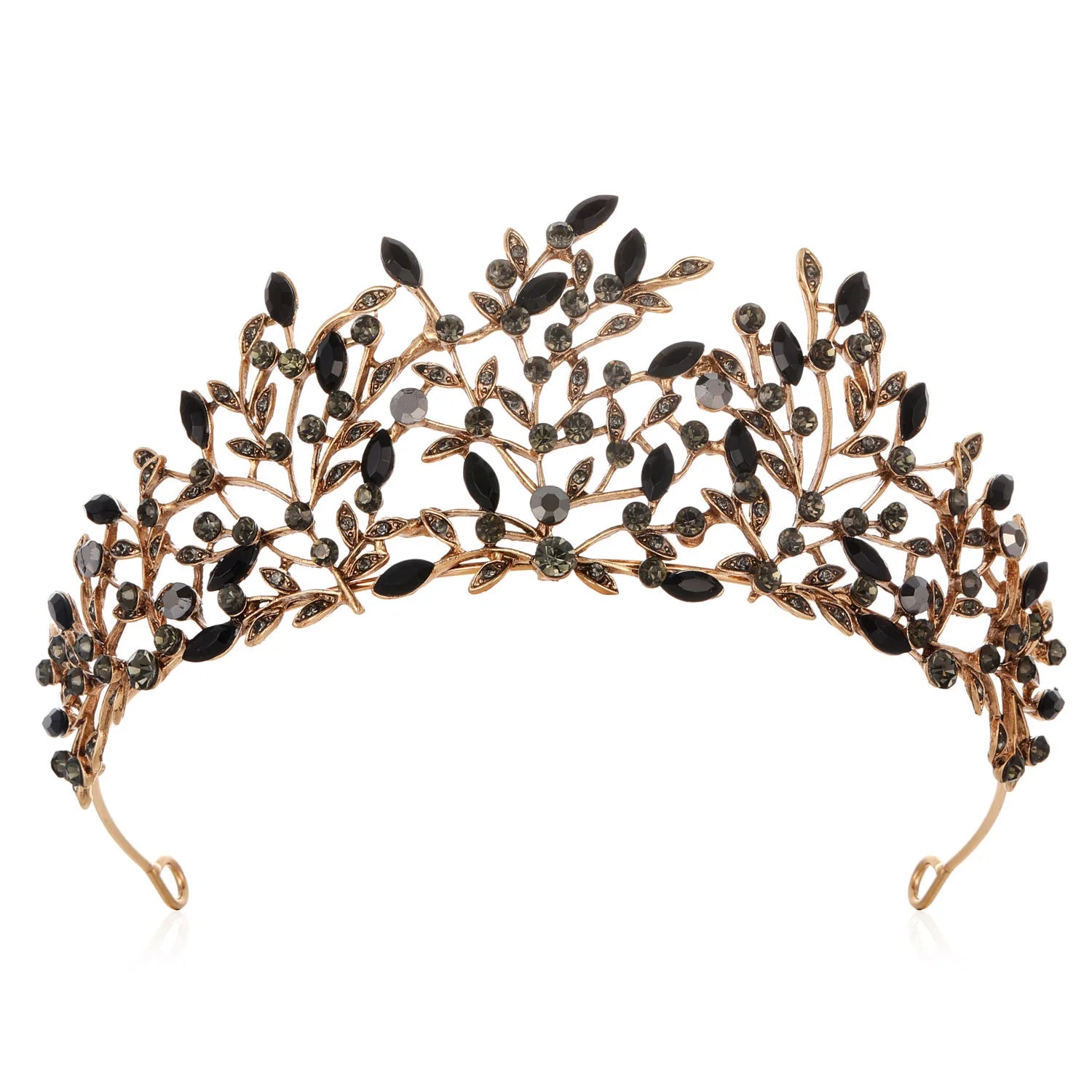 Baroque Wedding Hair Tiaras Crowns For Women Rhinestone Bridal Tiara Pageant Diadem Wedding Hair Jewelry Headdress Accessories as picture 5
