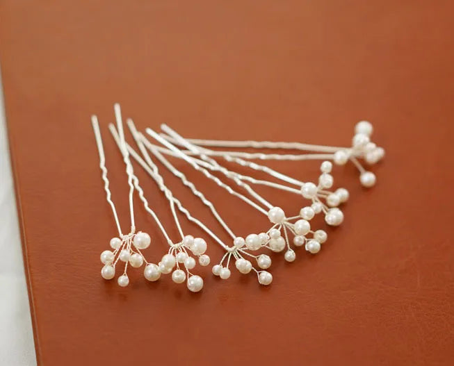 Pearls Beaded Headband Headpiece Vintage Tiara Crown For Brides Women Headwear Hairband Wedding Accessories Bridal Hair Jewelry d