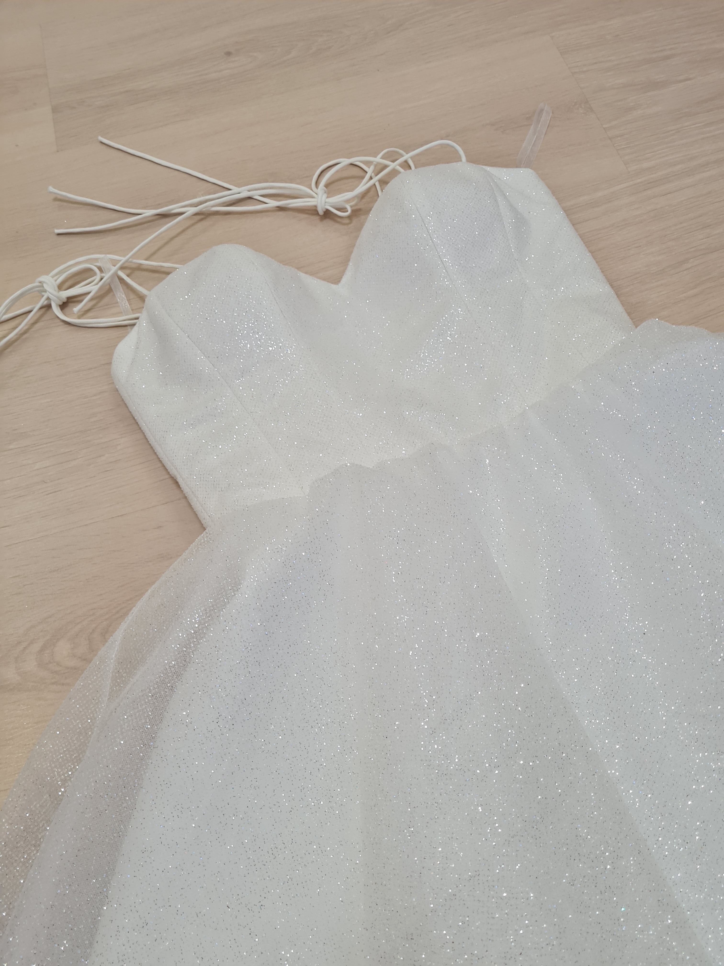 short evening dress with lantern sleeves, graduation dress sparkly homecoming dress