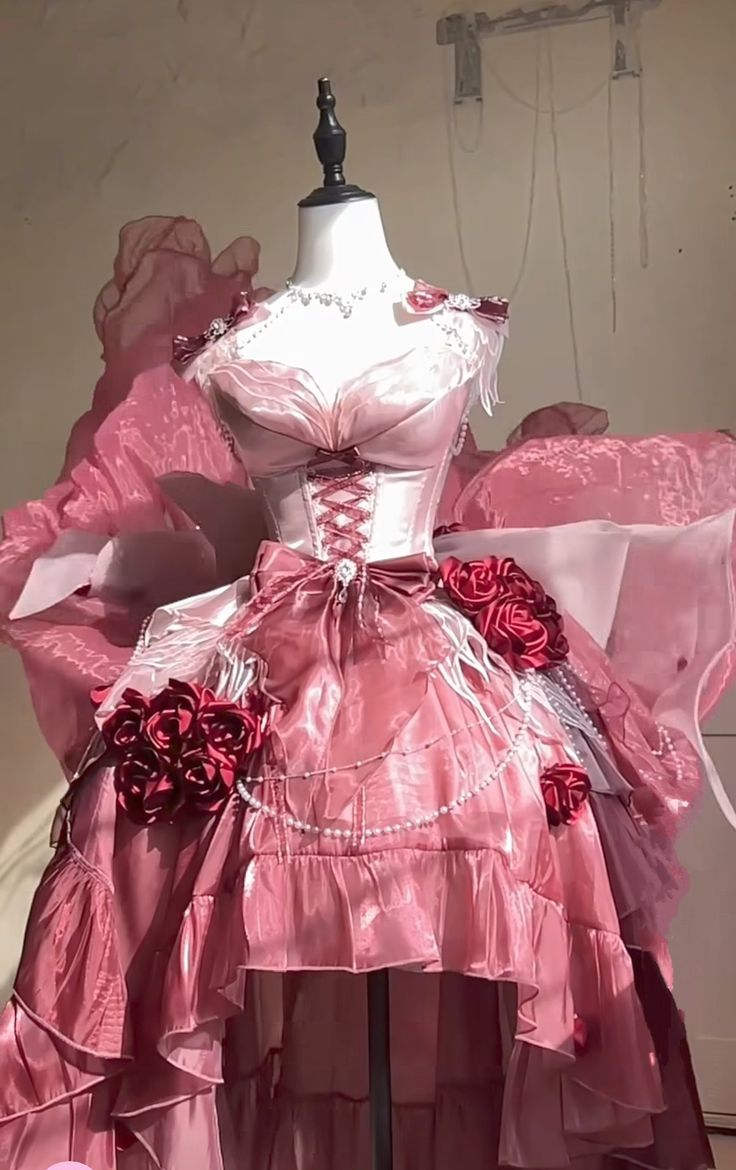 Beautiful Rose Pink Chiffon Ruffle Short Party Dress Formal Homecoming Dress Birthday Outfits