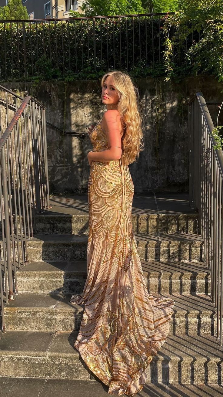 Vintage Mermaid Long Prom Dress Party Evening Dress