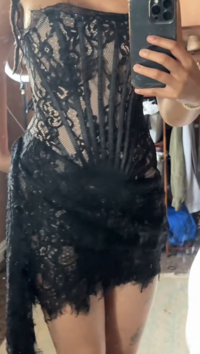 Sexy Black Strapless Lace Sheath Cocktail Dress Short Formal 7th Grade Homecoming Dress
