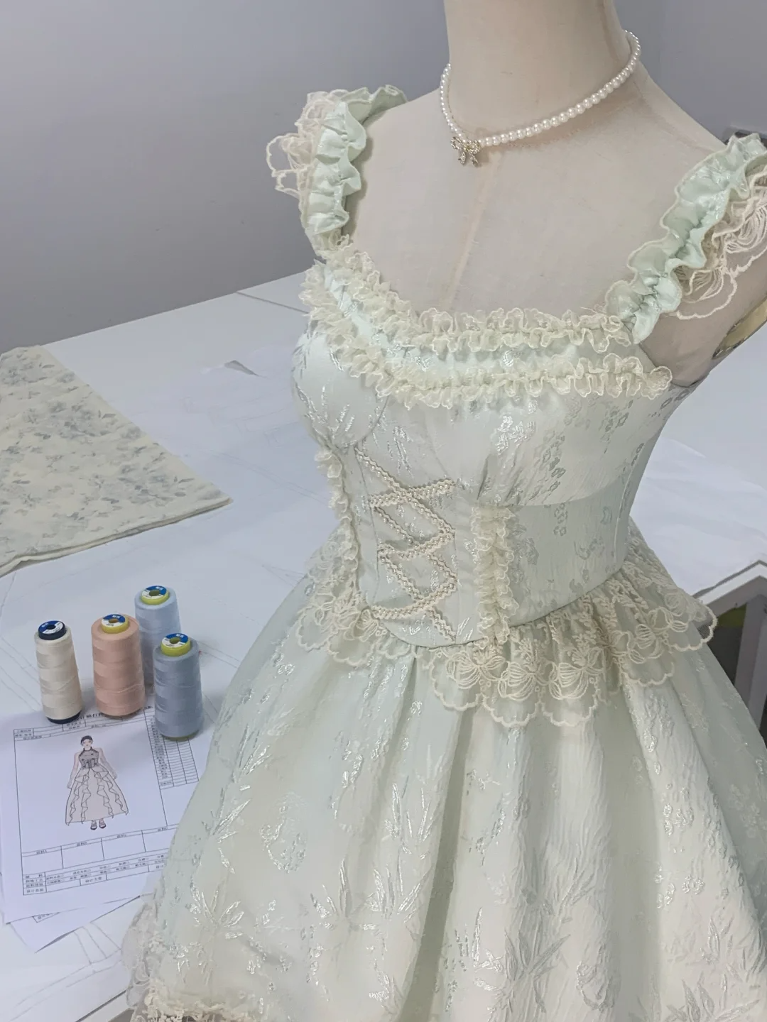 Sweet Light Mint Green Satin Lace A Line Short Birthday Outfits Homecoming Dress