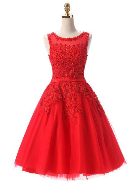 Burgundy Lace Short Dresses Embroidery Beaded Homecoming Dress