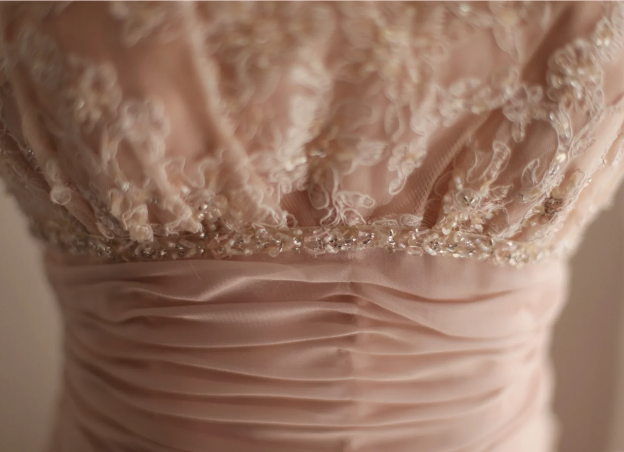 Pretty Pink Strapless Satin Lace Appliques Mermaid Long Party Dress Birthday Dress With 3D Flowers