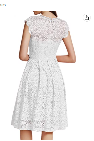 Women's Vintage Floral Lace Cocktail Dress Homecoming Dress