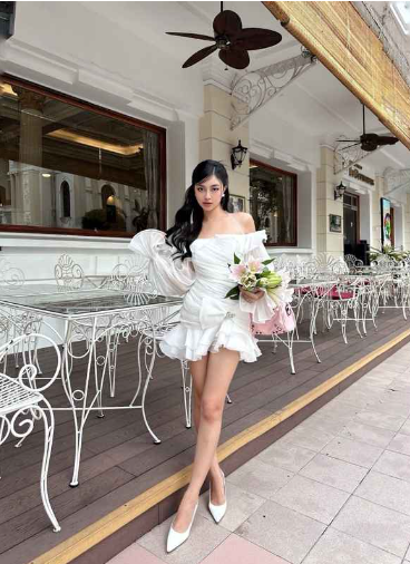 Pretty Off The Shoulder Ruffle Short Prom Dress Lavender Formal Birthday Outfits Homecoming Dress