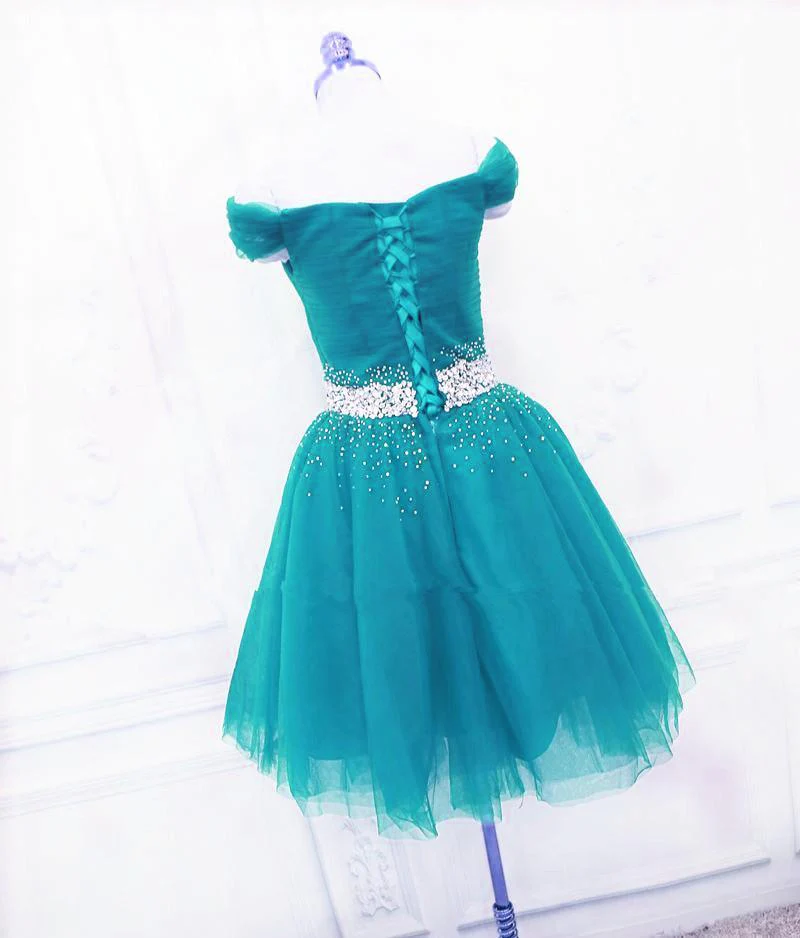 Off The Shoulder Short Party Dress Tulle Homecoming Dress