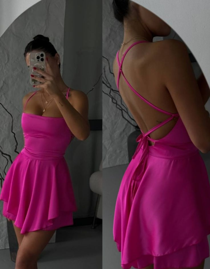 Sexy White Spaghetti Straps Backless Short Cocktail Dress Formal 7th Grade Homecoming Dress