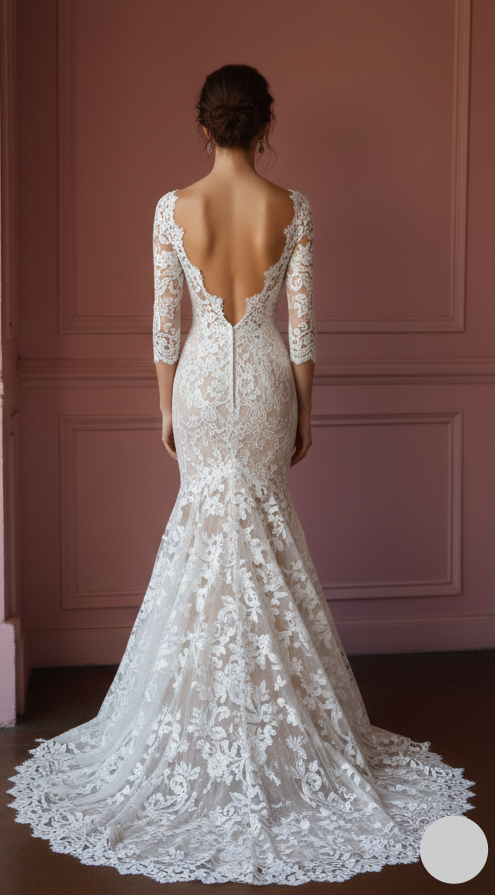 Vintage Boho Sleeve Wedding Dress Chiffon Beach Long Gown