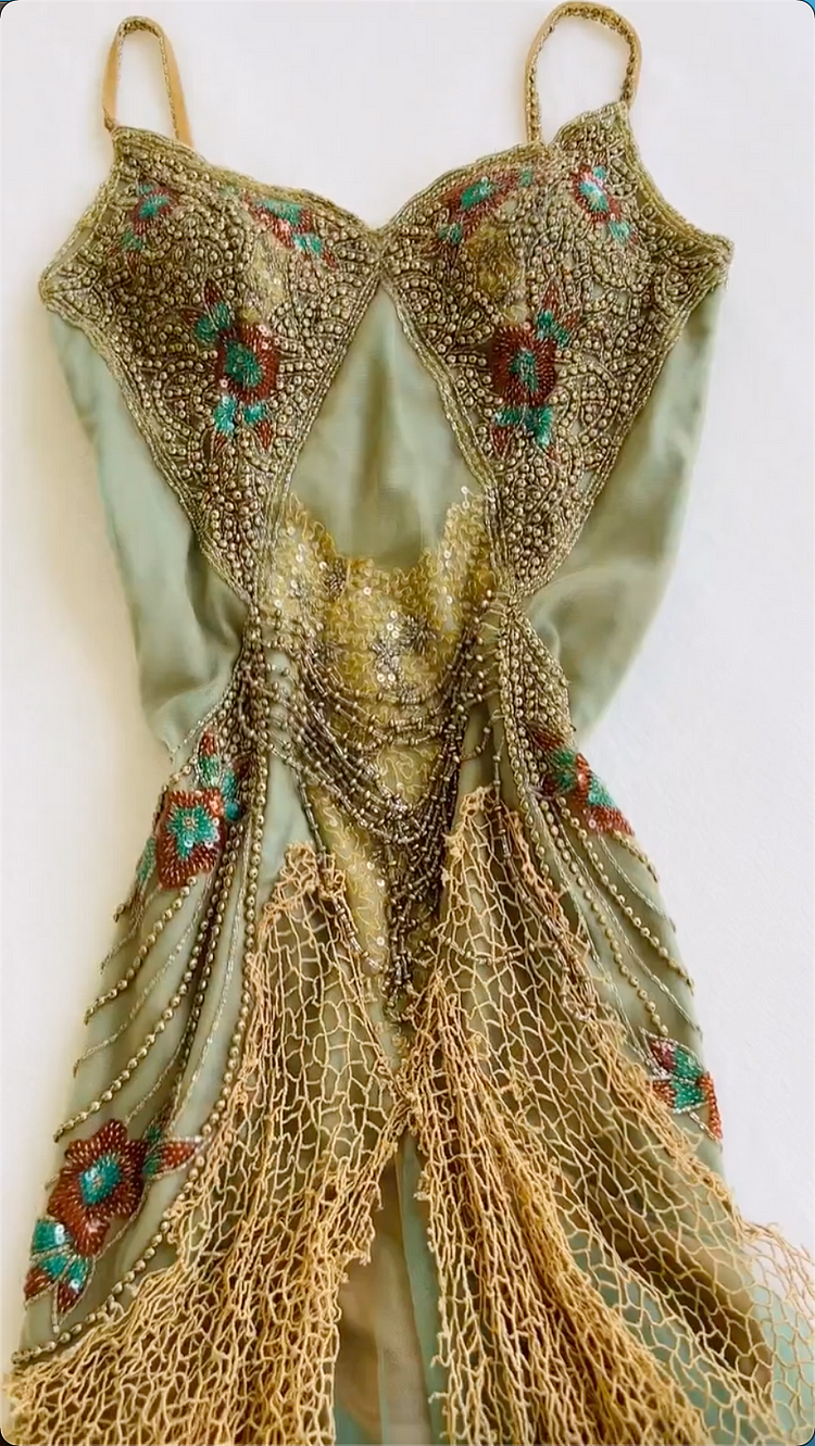 Vintage Green Sequin Lace Party Prom Dress,Off The Shoulder Mermaid Evening Dress