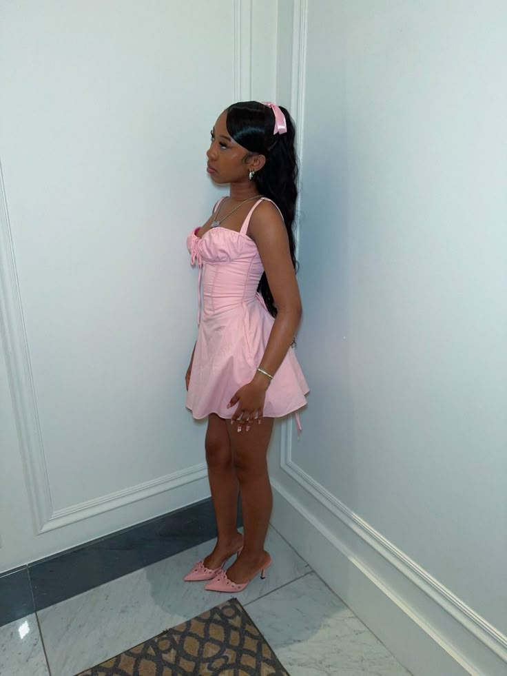 Simple Pink Sweetheart Neck A Line Short Birthday Dress Homecoming Dress