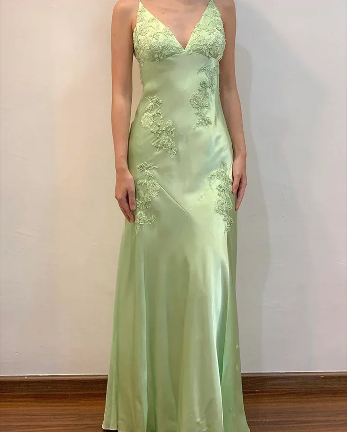 Charming Hot Pink Satin Beaded Prom Dress Evening Gown