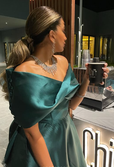 Charming Off The Shoulder Satin Evening Dress