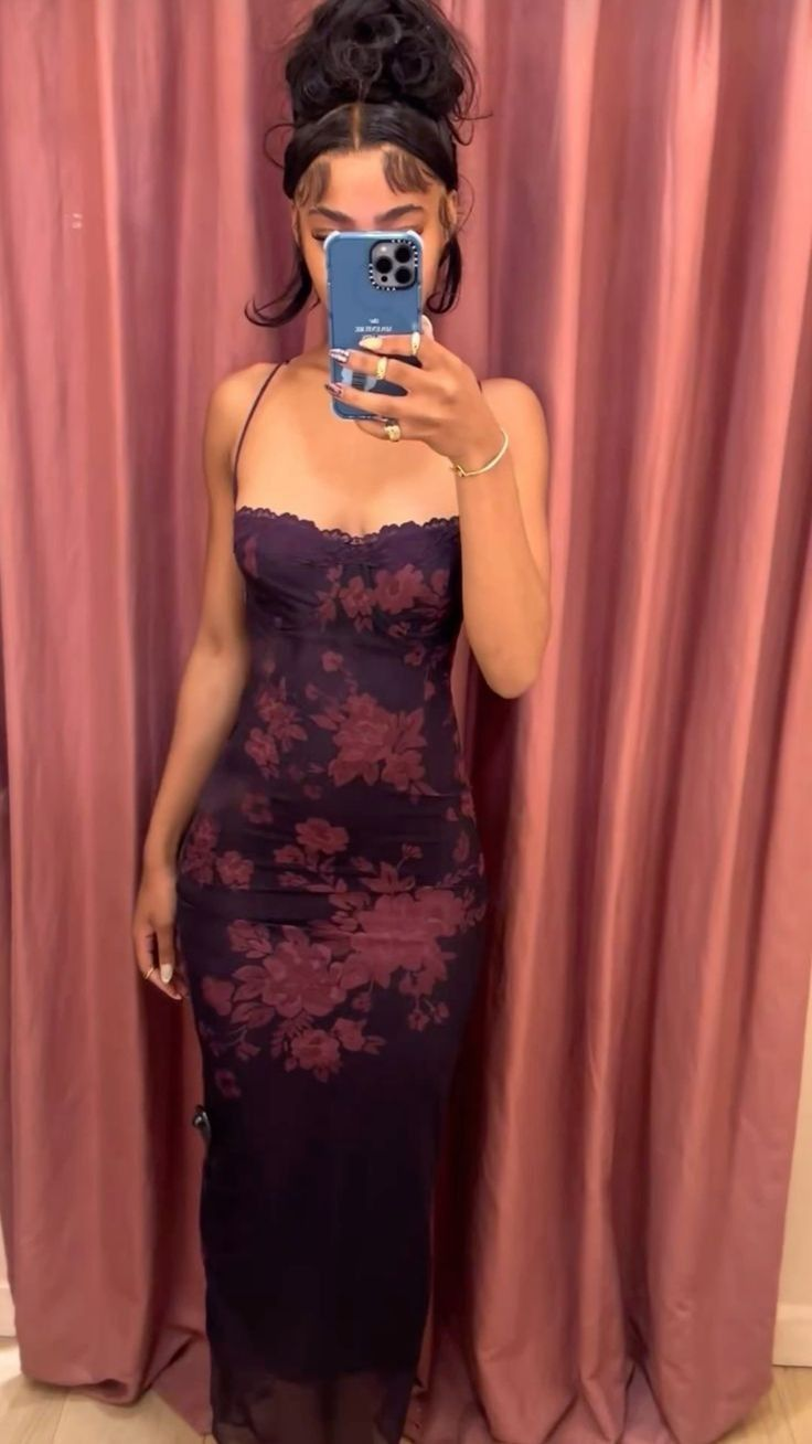 Vintage Spaghetti Straps Print Floral Evening Dress,Sheath Prom Party Dress