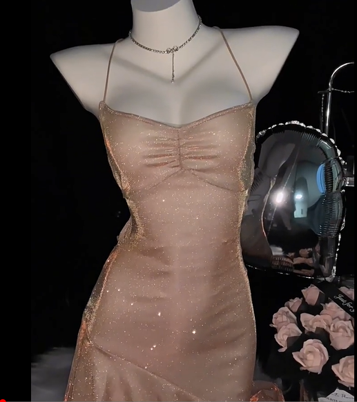 Sexy Pink Straps Ruffles Short Party Dress Cocktail Dress Formal Homecoming Dress