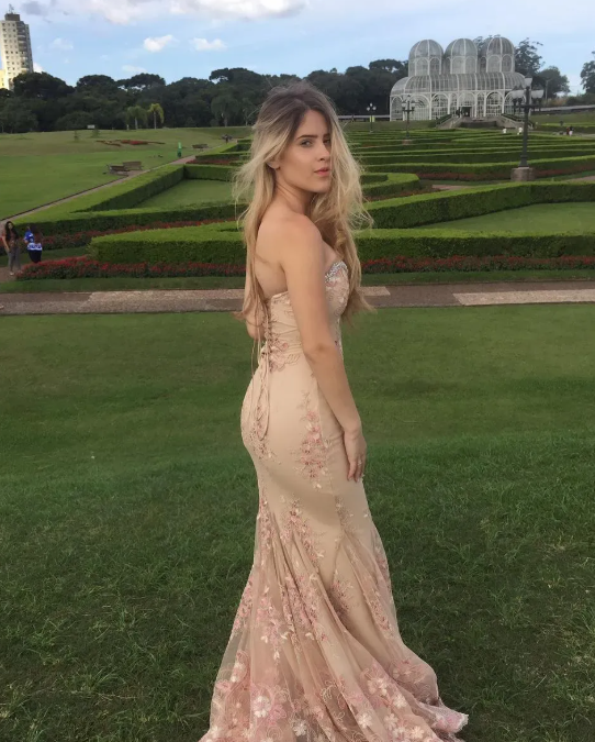 Elegant Coral Pink Sweetheart Neck Tulle Appliques Evening Dress Mermaid Long Party Dress
