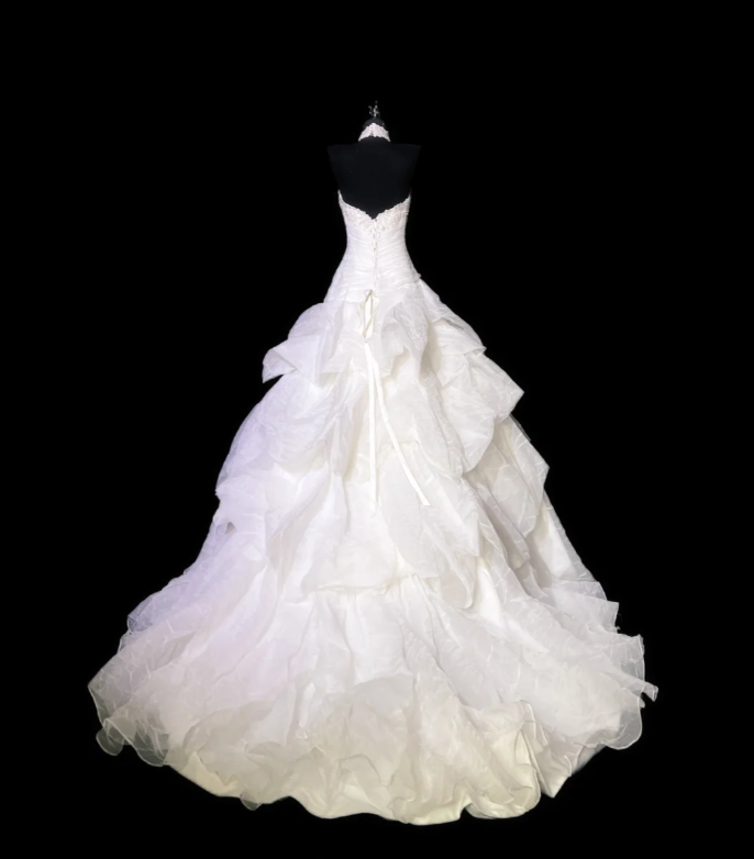 Charming White Halter Tulle Beaded Pleated Long Wedding Dress Formal Bridal Dress