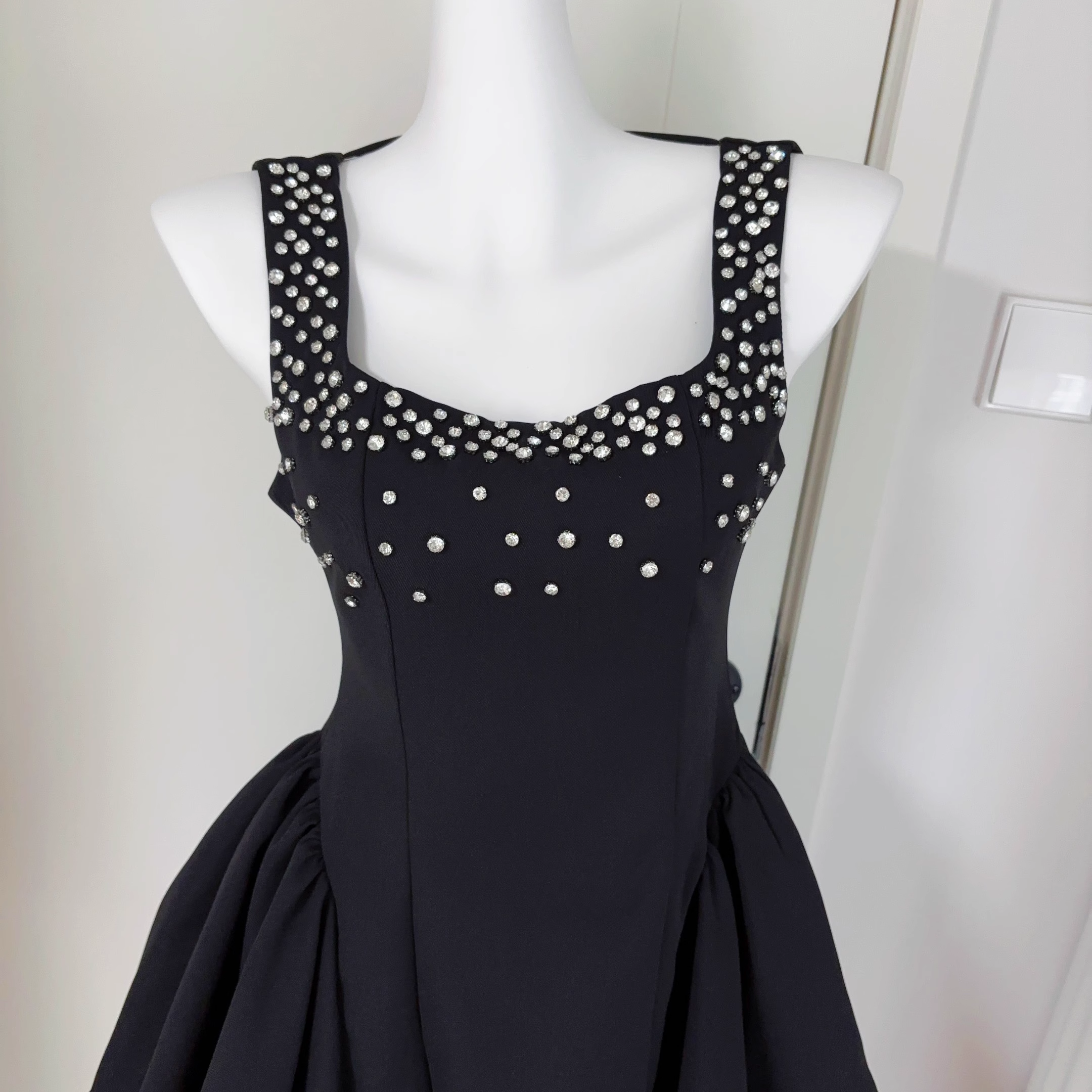 Black A Line Sleeveless Short Birthday Dress Cocktail Dress