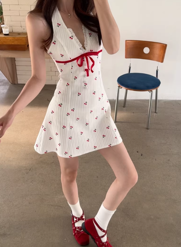French-style 2026 New Pretty Women's Summer Short Dress