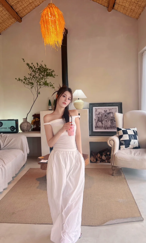 New Pretty French-style Elegant Summer Women's Long Dress