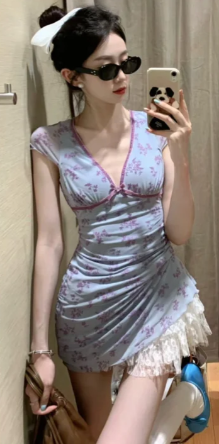 French-style 2026 New Pretty Women's Summer Short Dress