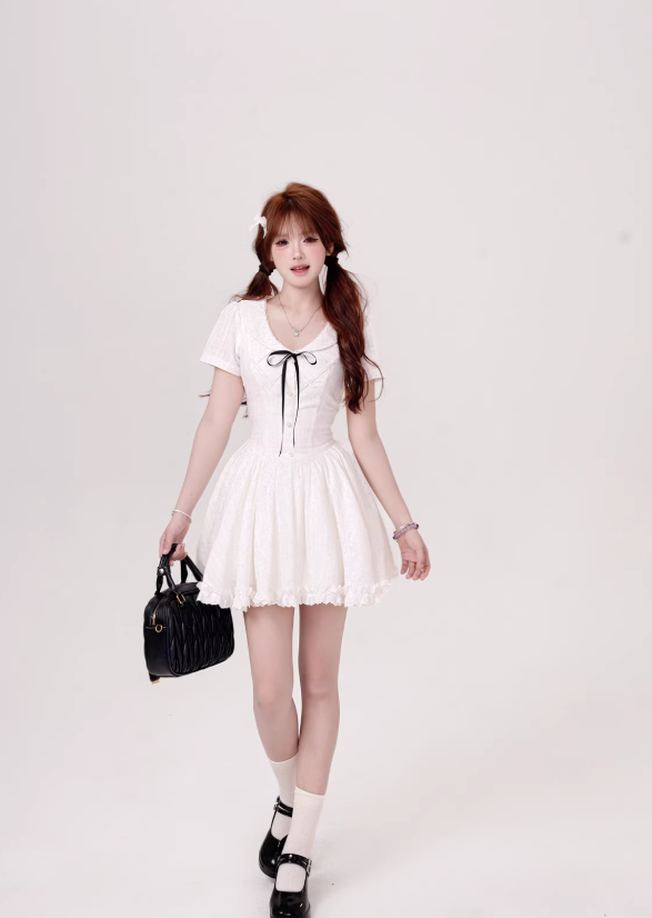 French-style 2026 New Pretty Women's Summer Short Dress