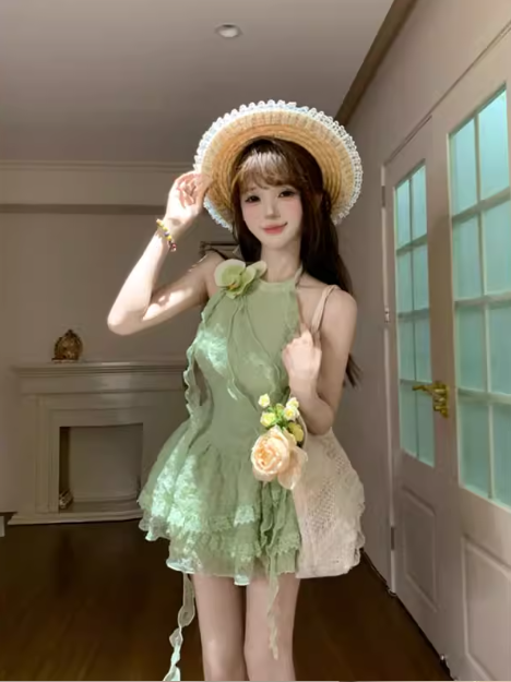 French-style 2026 New Pretty Women's Summer Short Dress