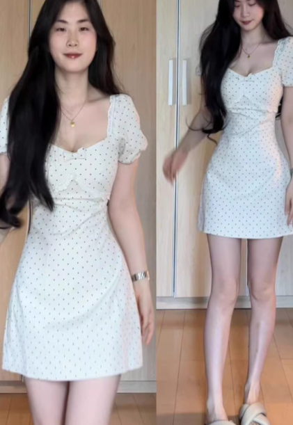 French-style 2026 New Pretty Women's Summer Short Dress