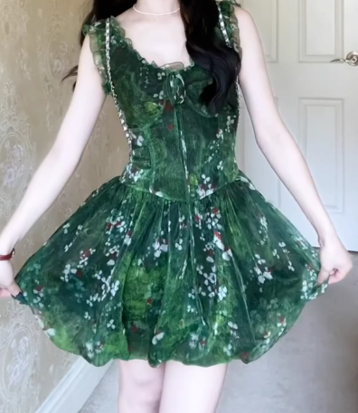 French-style 2026 New Pretty Women's Summer Short Dress