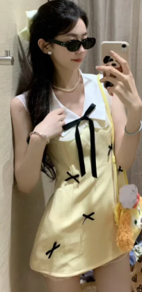 French-style 2026 New Pretty Women's Summer Short Dress
