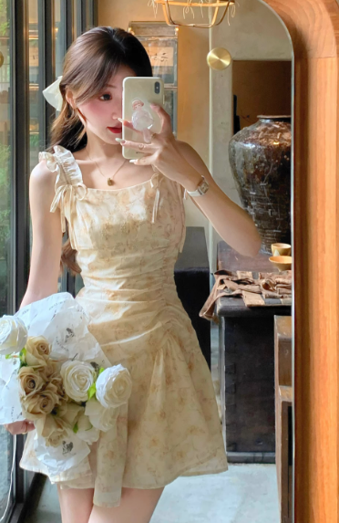 French-style 2026 New Pretty Women's Summer Short Dress
