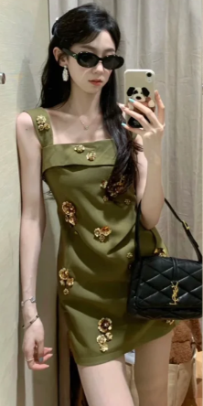 French-style 2026 New Pretty Women's Summer Short Dress