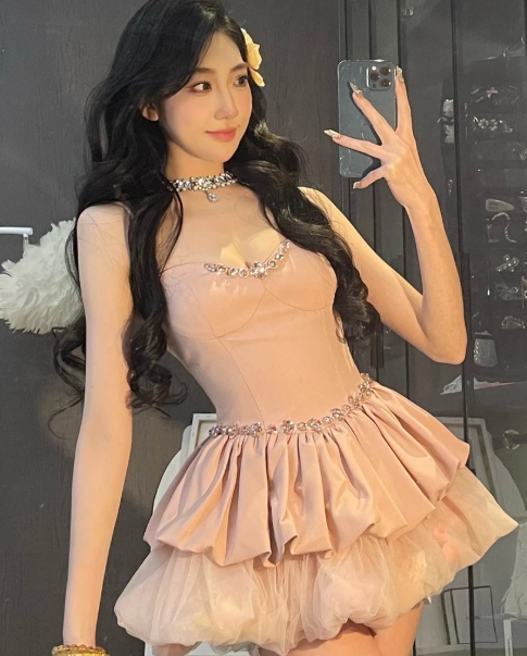 French-style 2026 New Pretty Women's Summer Short Dress