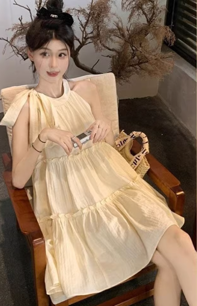 French-style 2026 New Pretty Women's Summer Short Dress