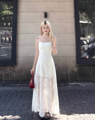 New Pretty French-style Summer Women's Long Dress