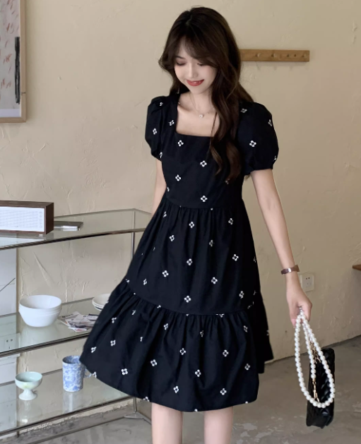 French-style 2026 New Pretty Women's Summer Short Dress