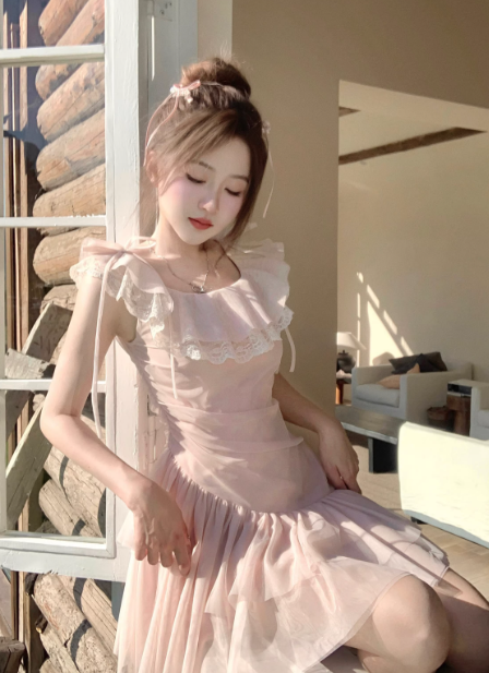 French-style 2026 New Pretty Women's Summer Short Dress