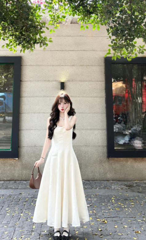 New Pretty French-style Elegant Summer Women's Long Dress
