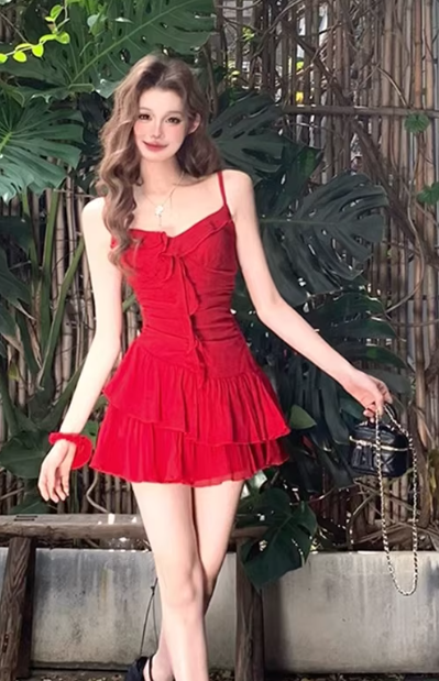 French-style 2026 New Pretty Women's Summer Short Dress