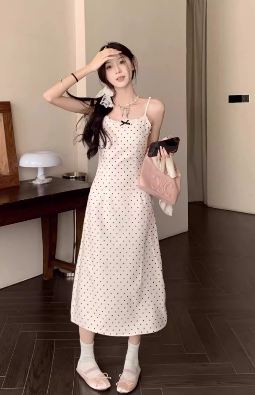 New Pretty French-style Elegant Summer Women's Long Dress