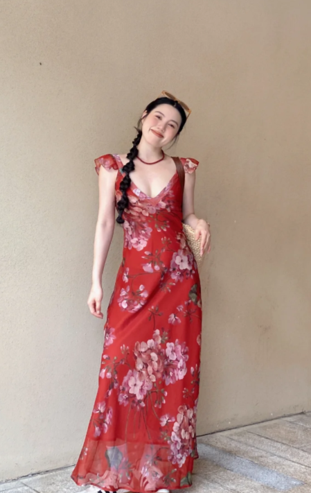 New Pretty French-style Elegant Summer Women's Long Dress